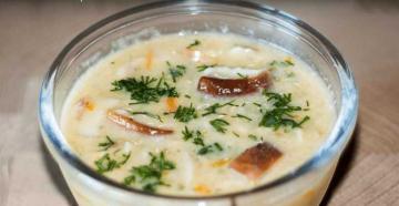 Молочный суп с шампиньонами Грибной суп из свежих грибов с молоком